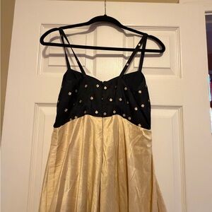 Elegant Black and Gold Dress